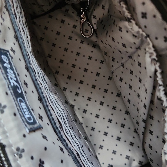 LUG Flare Striped Stylish Black, Gray, Tan Womans Crossbody Bag - Picture 9 of 14